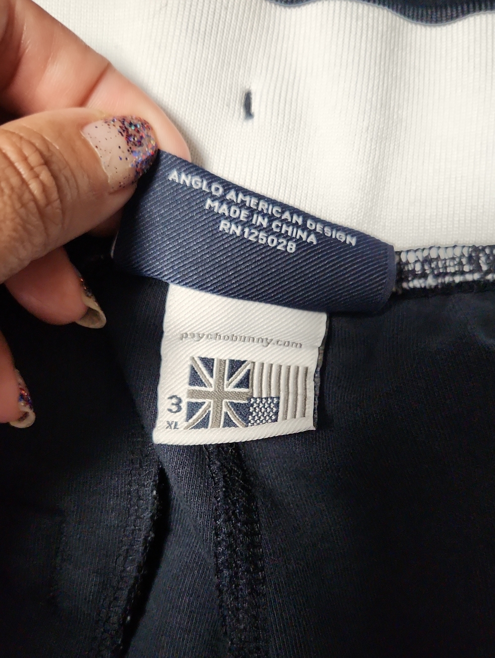Psycho Bunny Men's Navy Daniel Side Stripe Track Pants - Picture 5 of 7